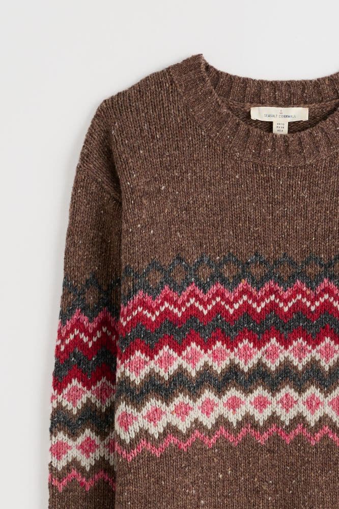 Seasalt Cornwall Golden Light Fair Isle Jumper - La Vie en Rose Damesmode Enkhuizen