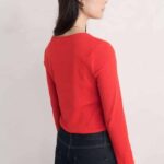 Seasalt Cornwall Gorse Lane Rib Top Tomato - La Vie en Rose Damesmode