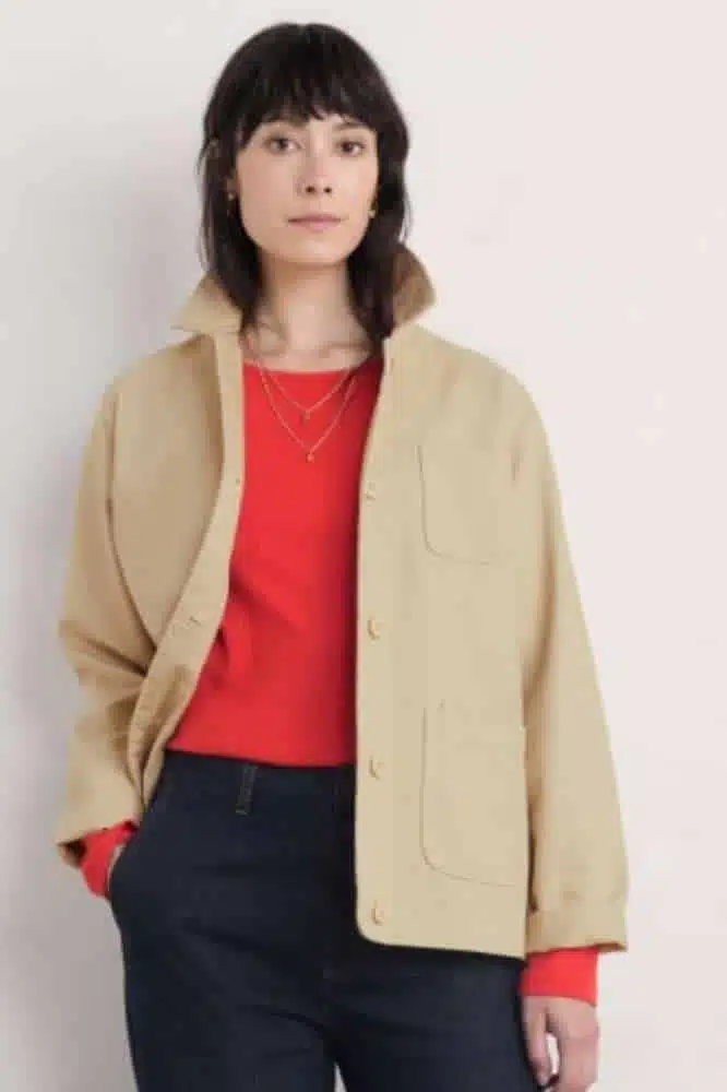 Seasalt Cornwall Gorse Lane Rib Top Tomato - La Vie en Rose Damesmode