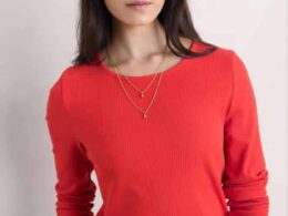 Seasalt Cornwall Gorse Lane Rib Top Tomato - La Vie en Rose Damesmode