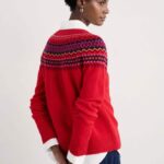 Seasalt Cornwall Gurnard's Head Jumper Windward Carmine Multi - La Vie en Rose Damesmode Enkhuizen