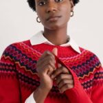 Seasalt Cornwall Gurnard's Head Jumper Windward Carmine Multi - La Vie en Rose Damesmode Enkhuizen