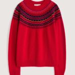 Seasalt Cornwall Gurnard's Head Jumper Windward Carmine Multi - La Vie en Rose Damesmode Enkhuizen