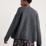Seasalt Cornwall Harbour Sands Cardigan Coal - La Vie en Rose Damesmode Enkhuizen