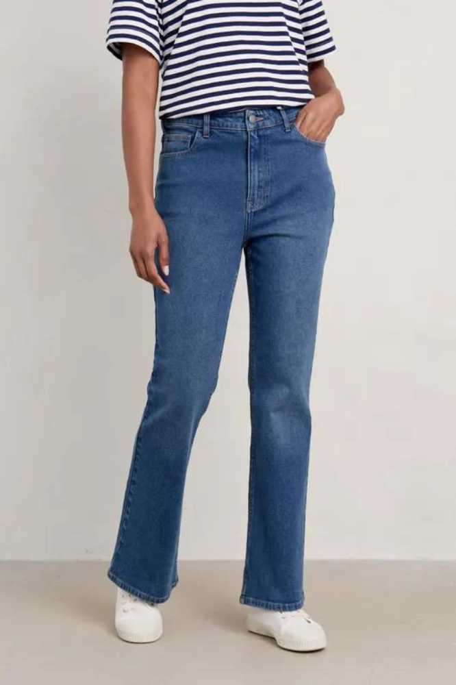 Seasalt Cornwall Highmore Jean Mid Wash Tide - La Vie en Rose Damesmode