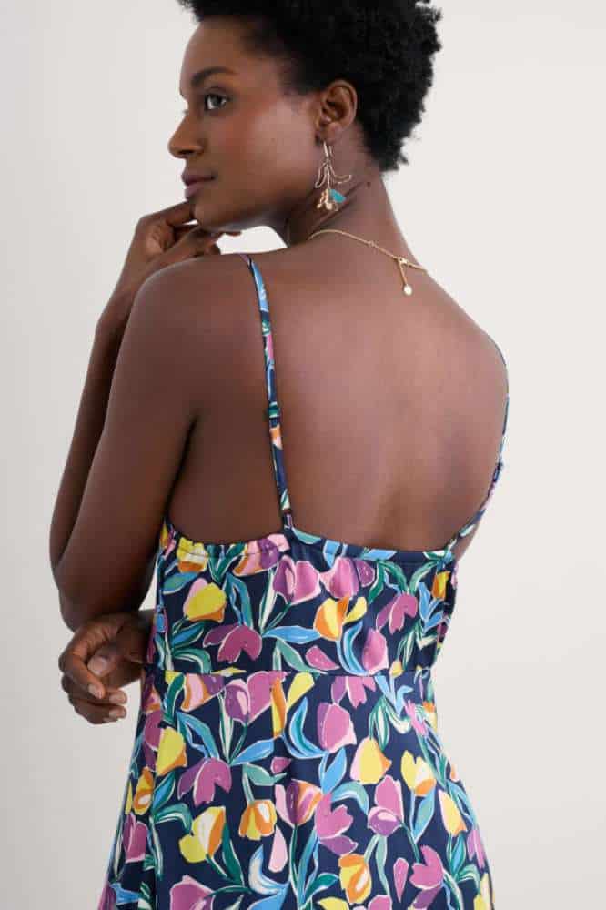 Seasalt Cornwall Housel Bay Dress Collaged Tulips Maritime - La Vie en Rose Damesmode (14)