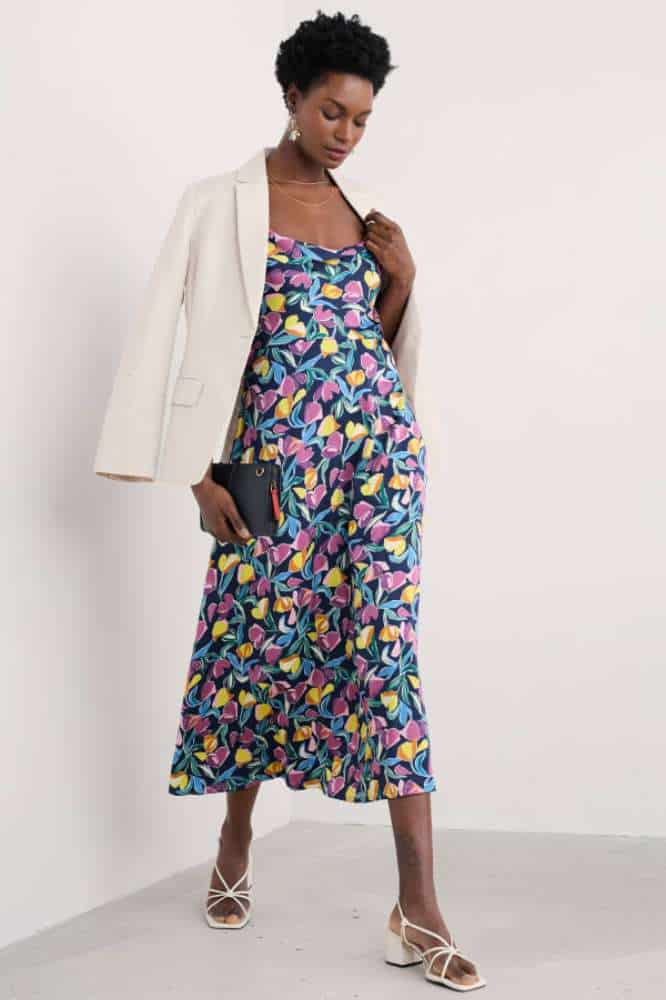 Seasalt Cornwall Housel Bay Dress Collaged Tulips Maritime - La Vie en Rose Damesmode (14)