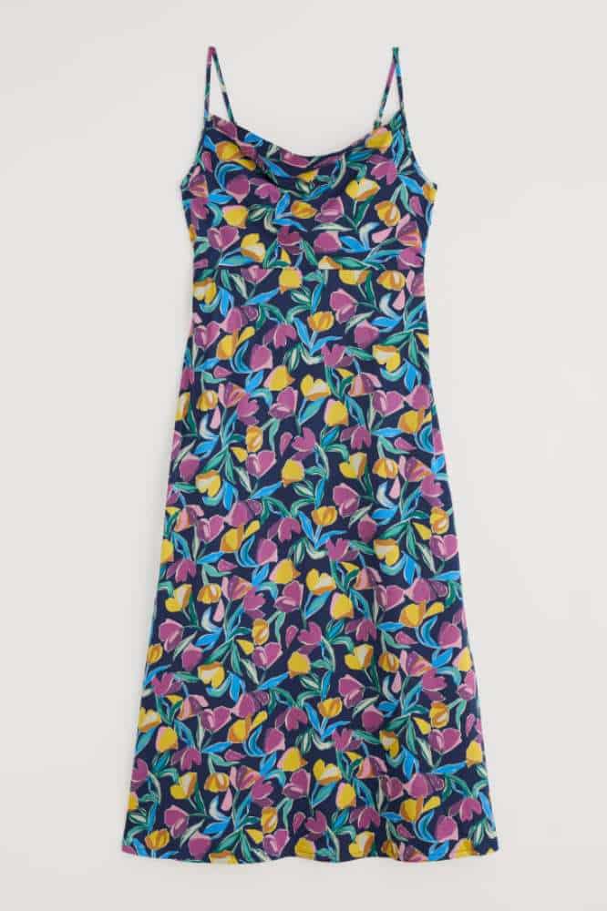 Seasalt Cornwall Housel Bay Dress Collaged Tulips Maritime - La Vie en Rose Damesmode (14)