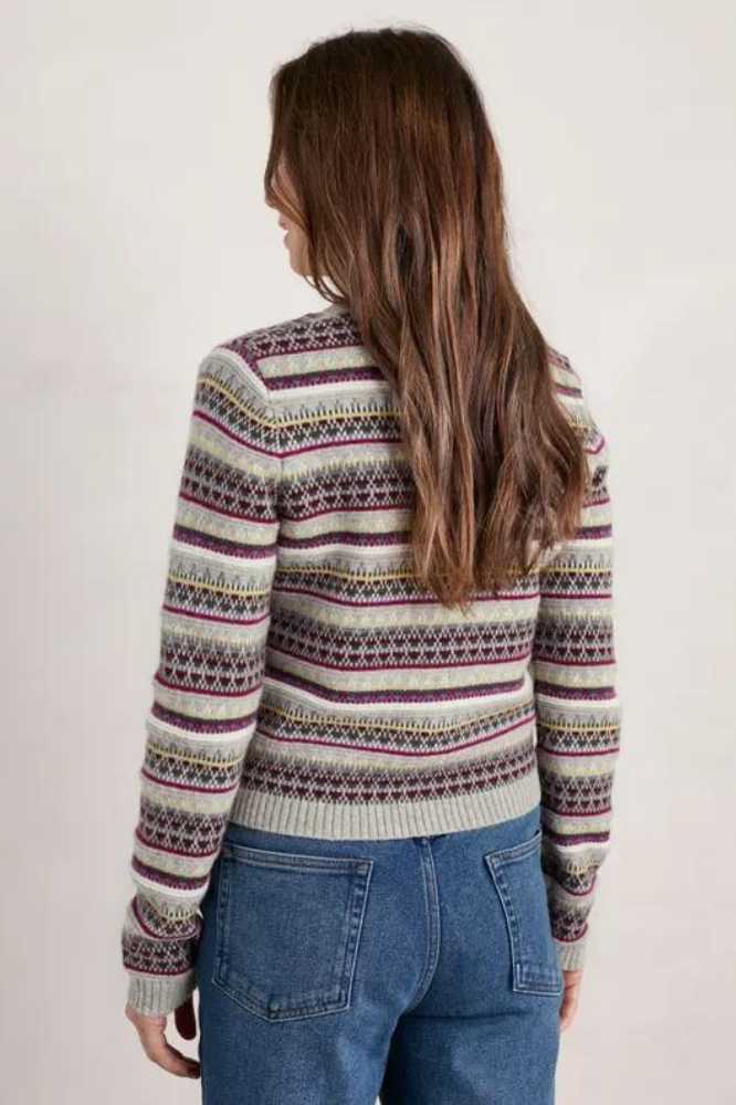 Seasalt Cornwall Lamoma Lane Cardigan Hemmick Aran Multi