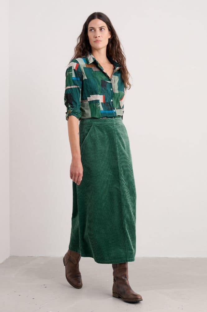 Seasalt Cornwall Larissa Shirt Aerial Field Coppice - La Vie en Rose Damesmode