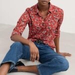 Seasalt Cornwall Larissa Shirt Artist Camellia Red Sail - La Vie en Rose Damesmode (1)