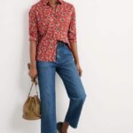 Seasalt Cornwall Larissa Shirt Artist Camellia Red Sail - La Vie en Rose Damesmode (1)