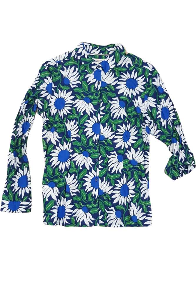 Seasalt Cornwall Larissa Shirt Bold Sunflower Marine - La Vie en Rose Damesmode
