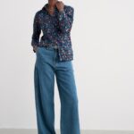 Seasalt Cornwall Larissa Shirt Dye Strokes Dark Lugger - La Vie en Rose Damesmode Enkhuizen