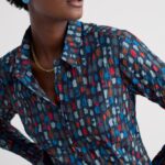 Seasalt Cornwall Larissa Shirt Dye Strokes Dark Lugger - La Vie en Rose Damesmode Enkhuizen