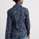 Seasalt Cornwall Larissa Shirt Dye Strokes Dark Lugger - La Vie en Rose Damesmode Enkhuizen