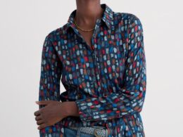 Seasalt Cornwall Larissa Shirt Dye Strokes Dark Lugger - La Vie en Rose Damesmode Enkhuizen