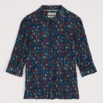 Seasalt Cornwall Larissa Shirt Dye Strokes Dark Lugger - La Vie en Rose Damesmode Enkhuizen