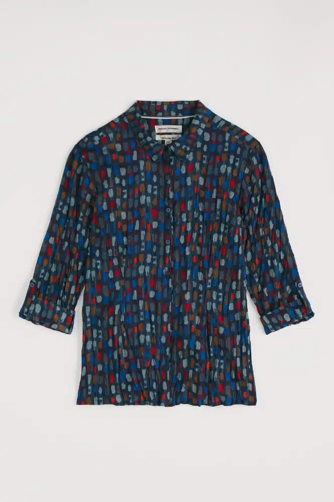 Seasalt Cornwall Larissa Shirt Dye Strokes Dark Lugger - La Vie en Rose Damesmode Enkhuizen