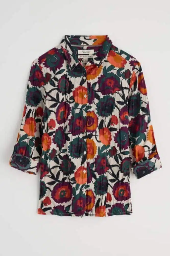 Seasalt Cornwall Larissa Shirt Figurative Floral Aran - La Vie en Rose Damesmode Enkhuizen
