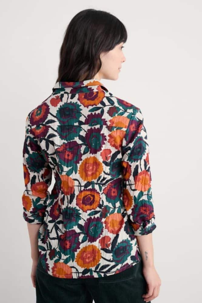 Seasalt Cornwall Larissa Shirt Figurative Floral Aran - La Vie en Rose Damesmode Enkhuizen