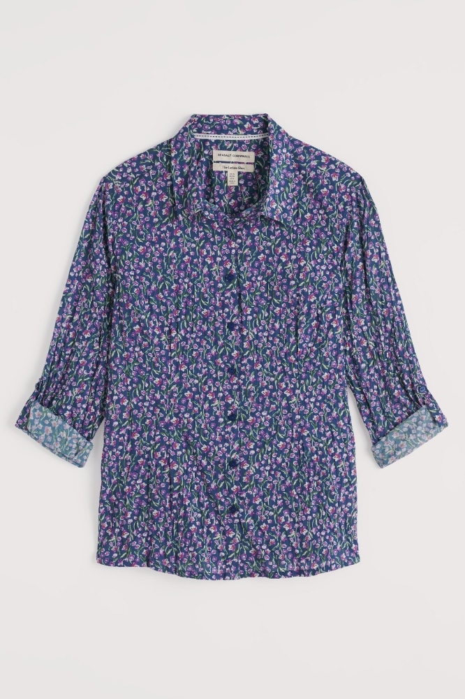 Seasalt Cornwall Larissa Shirt Flax Flower Bright Orchid - La Vie en Rose Damesmode Enkhuizen