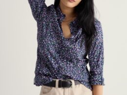 Seasalt Cornwall Larissa Shirt Flax Flower Bright Orchid - La Vie en Rose Damesmode Enkhuizen