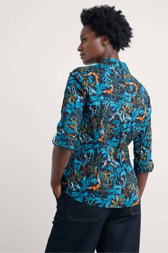 Seasalt Cornwall Larissa Shirt Floating Fronds Maritime - La Vie en Rose Damesmode Enkhuizen