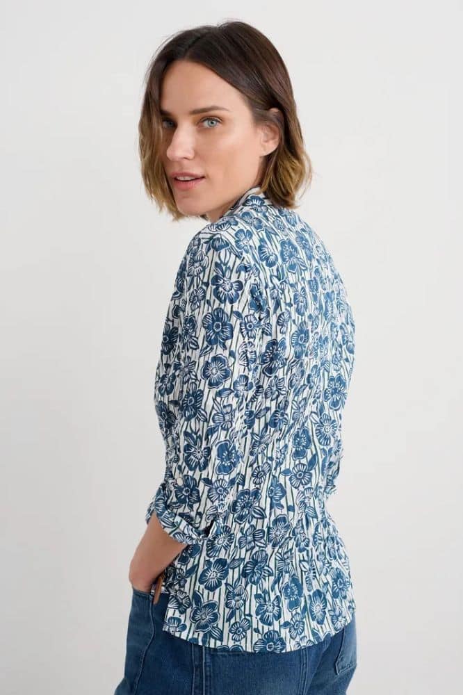 Seasalt Cornwall Larissa Shirt Floral Imprint Chalk - La Vie en Rose Damesmode Enkhuizen