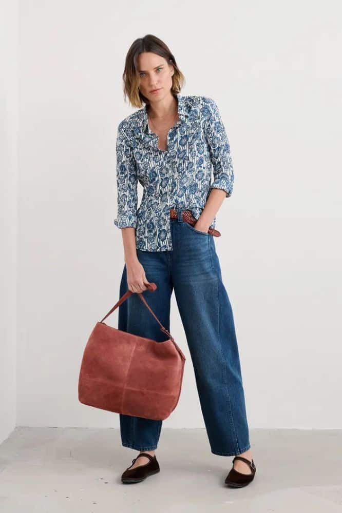 Seasalt Cornwall Larissa Shirt Floral Imprint Chalk - La Vie en Rose Damesmode Enkhuizen