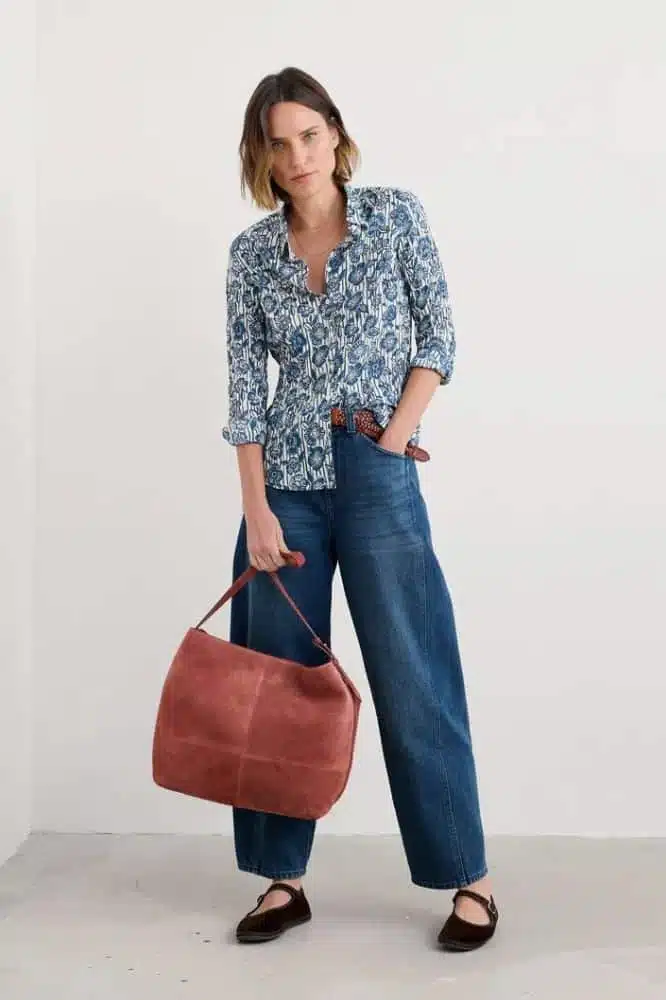 Seasalt Cornwall Larissa Shirt Floral Imprint Chalk - La Vie en Rose Damesmode Enkhuizen