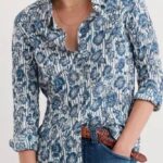 Seasalt Cornwall Larissa Shirt Floral Imprint Chalk - La Vie en Rose Damesmode Enkhuizen
