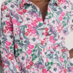 Seasalt Cornwall Larissa Shirt Garden Flowers Tulip - La Vie en Rose Damesmode