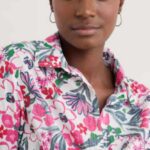 Seasalt Cornwall Larissa Shirt Garden Flowers Tulip - La Vie en Rose Damesmode