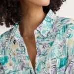 Seasalt Cornwall Larissa Shirt Garden Studio Sketch Chalk - La Vie en Rose Damesmode