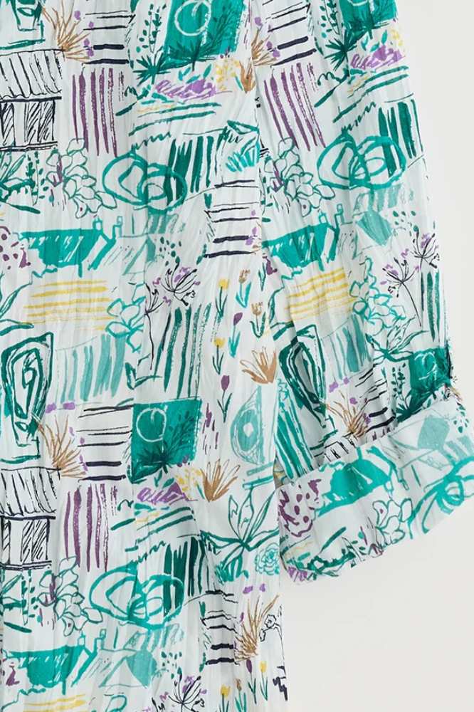 Seasalt Cornwall Larissa Shirt Garden Studio Sketch Chalk - La Vie en Rose Damesmode