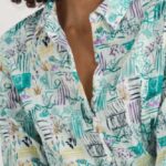 Seasalt Cornwall Larissa Shirt Garden Studio Sketch Chalk - La Vie en Rose Damesmode