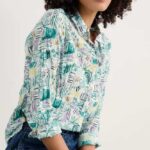 Seasalt Cornwall Larissa Shirt Garden Studio Sketch Chalk - La Vie en Rose Damesmode