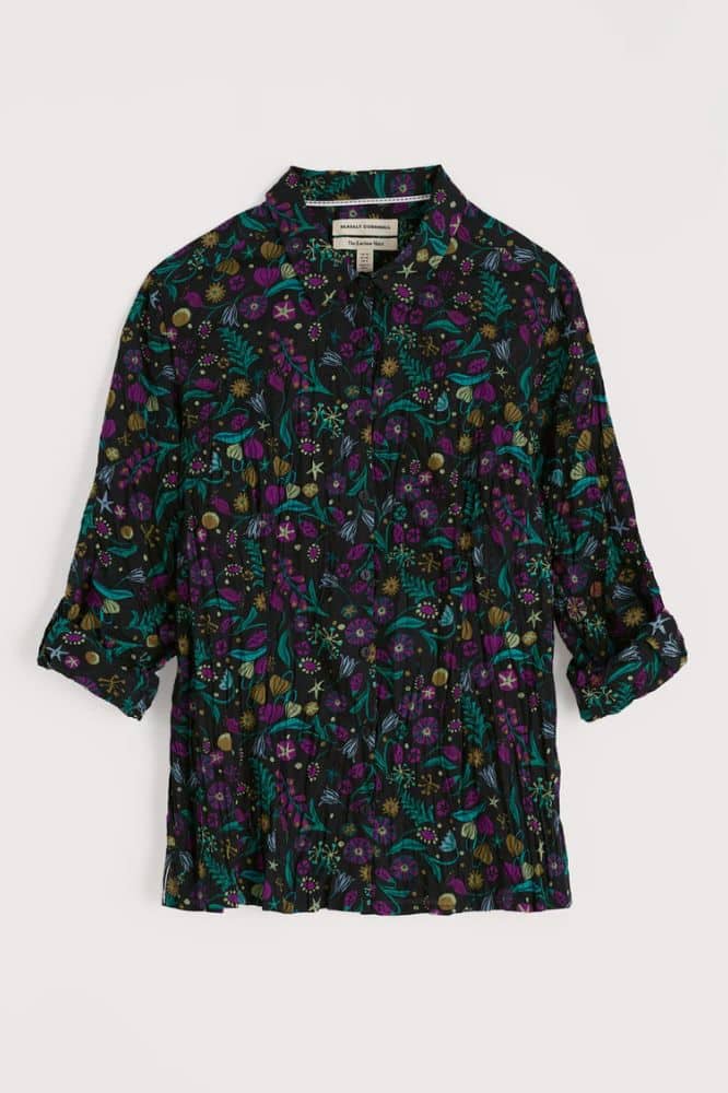 Seasalt Cornwall Larissa Shirt Illuminated Garden Onyx - La Vie en Rose Damesmode Enkhuizen