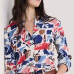 Seasalt Cornwall Larissa Shirt Marine Forms Chalk - La Vie en Rose Damesmode