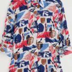 Seasalt Cornwall Larissa Shirt Marine Forms Chalk - La Vie en Rose Damesmode