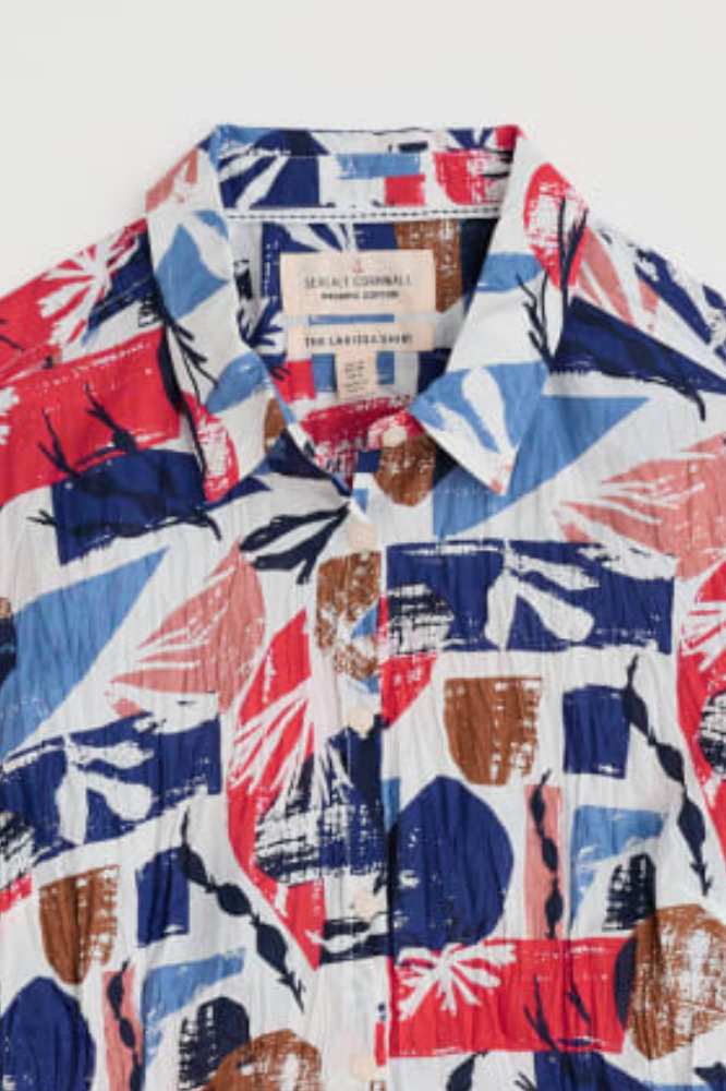 Seasalt Cornwall Larissa Shirt Marine Forms Chalk - La Vie en Rose Damesmode