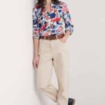 Seasalt Cornwall Larissa Shirt Marine Forms Chalk - La Vie en Rose Damesmode