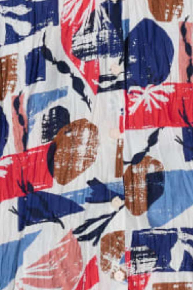 Seasalt Cornwall Larissa Shirt Marine Forms Chalk - La Vie en Rose Damesmode