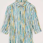 Seasalt Cornwall Larissa Shirt Painterly Stripe Chalk - La Vie en Rose Damesmode