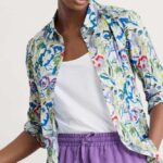 Seasalt Cornwall Larissa Shirt Studio Floral Chalk - La Vie en Rose Damesmode