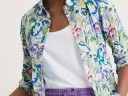 Seasalt Cornwall Larissa Shirt Studio Floral Chalk - La Vie en Rose Damesmode