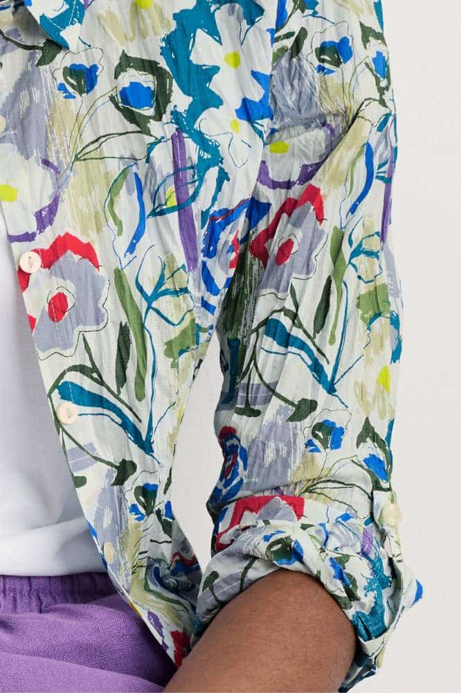 Seasalt Cornwall Larissa Shirt Studio Floral Chalk - La Vie en Rose Damesmode