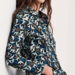 Seasalt Cornwall Larissa Shirt Swooping Birds Onyx- La Vie en Rose Damesmode