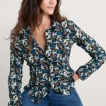 Seasalt Cornwall Larissa Shirt Swooping Birds Onyx- La Vie en Rose Damesmode